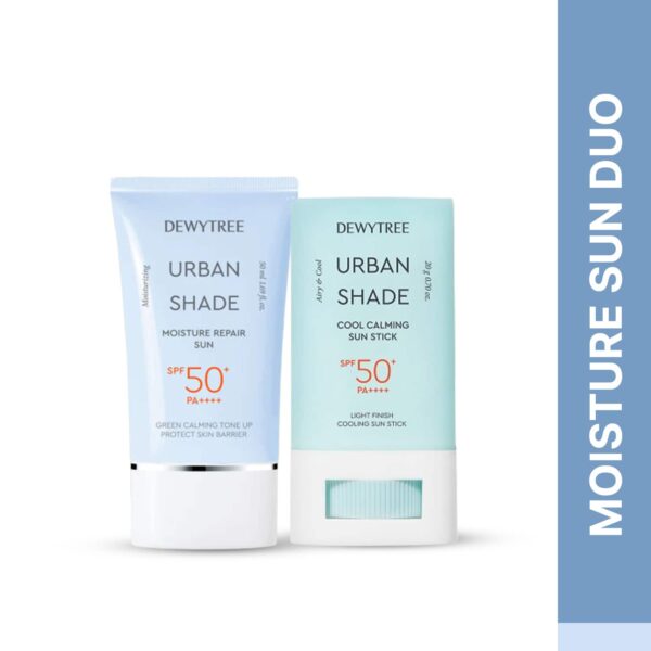 Dewytree Urban Shade Moisture Repair Sunscreen SPF And Cool Calming Sun Stick SPF Combo - Dewytree