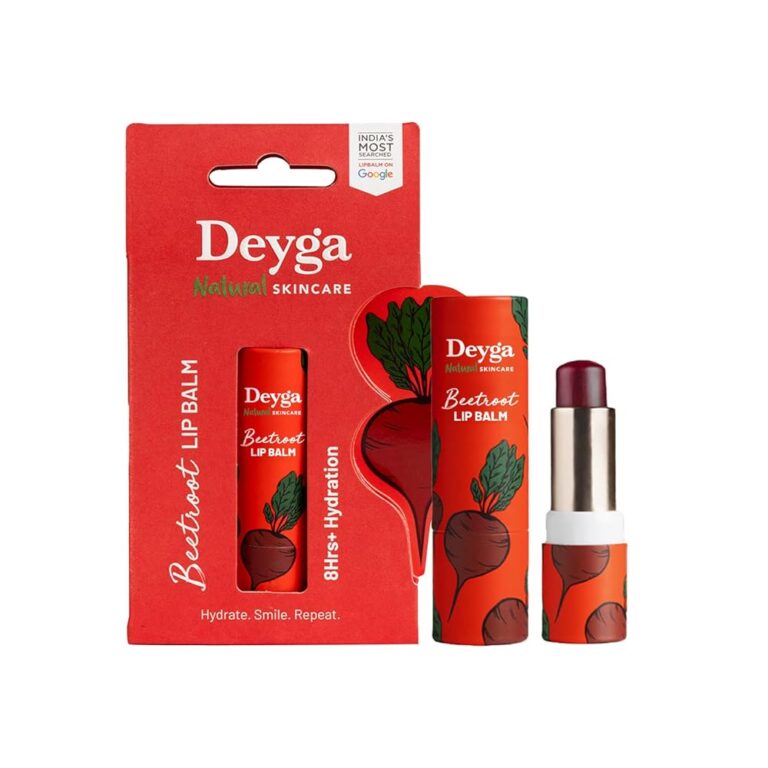 Deyga Beetroot Lip Balm | Tinted Lip Care | For Dry & Chapped Lips | For Pigmented Lips | For Women & Men (Pack of 1, Stick Lip Balm)