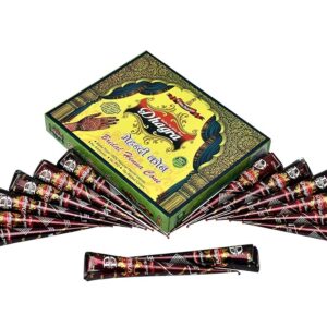 Dhagra's Bridal Henna Mehendi Cone - 12 Cones 100% Natural Herbal, 300g - Reddish Brown