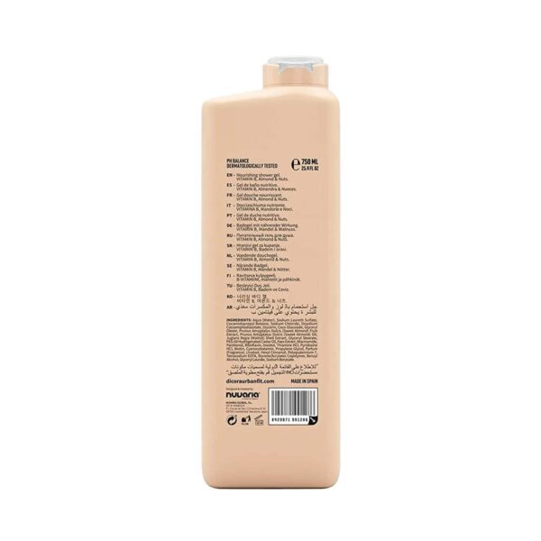 Dicora Urban Fit Vitamin B Almond & Nuts Shower Gel (750ml) - Dicora Urban Fit