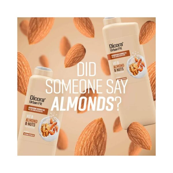 Dicora Urban Fit Vitamin B Almond & Nuts Shower Gel (750ml) - Dicora Urban Fit