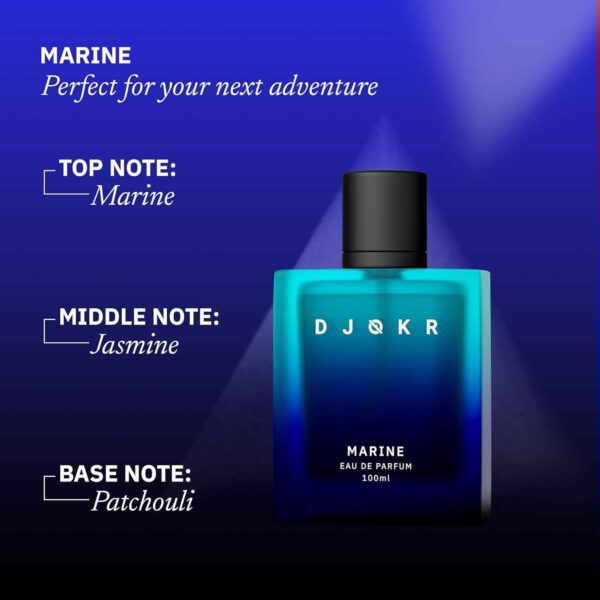 DJOKR Marine Perfume For Men - Eau De Parfum, Premium Luxury Long Lasting Spray (100 ml) - DJOKR
