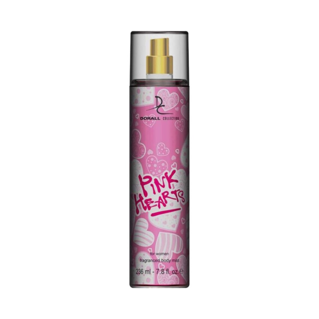 Dorall Collection Pink Hearts Fragrance Body Mist (236ml) - Dorall Collection
