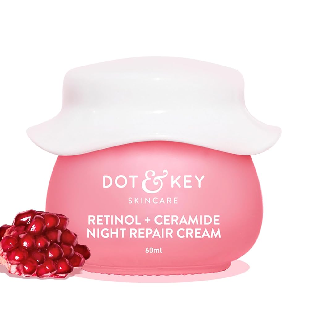 Dot & Key Night Reset Retinol + Ceramide Night Cream | Anti Aging Cream For Women & Men | Reduces Fine Lines & Wrinkles | Oil Free & Non Sticky Moisturizer | For Glowing...