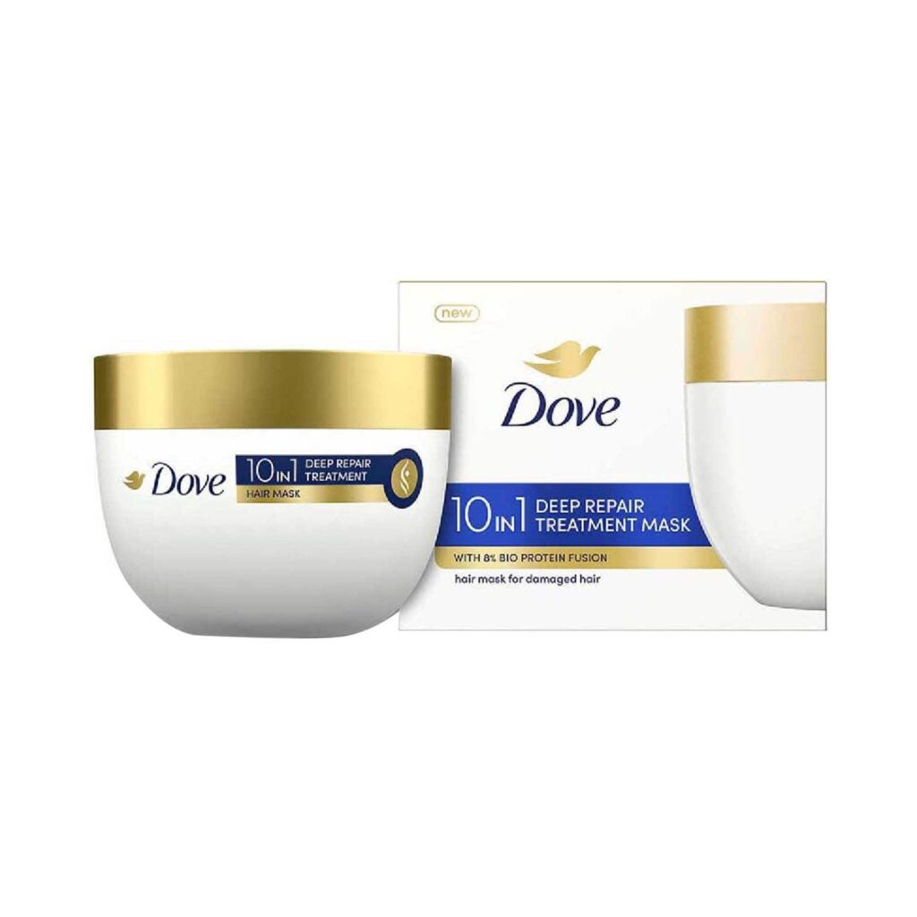 Dove 10-In-1 Deep Repair Treatment Hair Mask For Damaged Hair (300 ml) - Dove