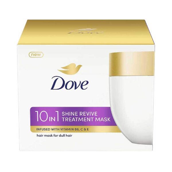 Dove 10-In-1 Shine Revive Treatment Hair Mask For Dull Hair (300 ml) - Dove