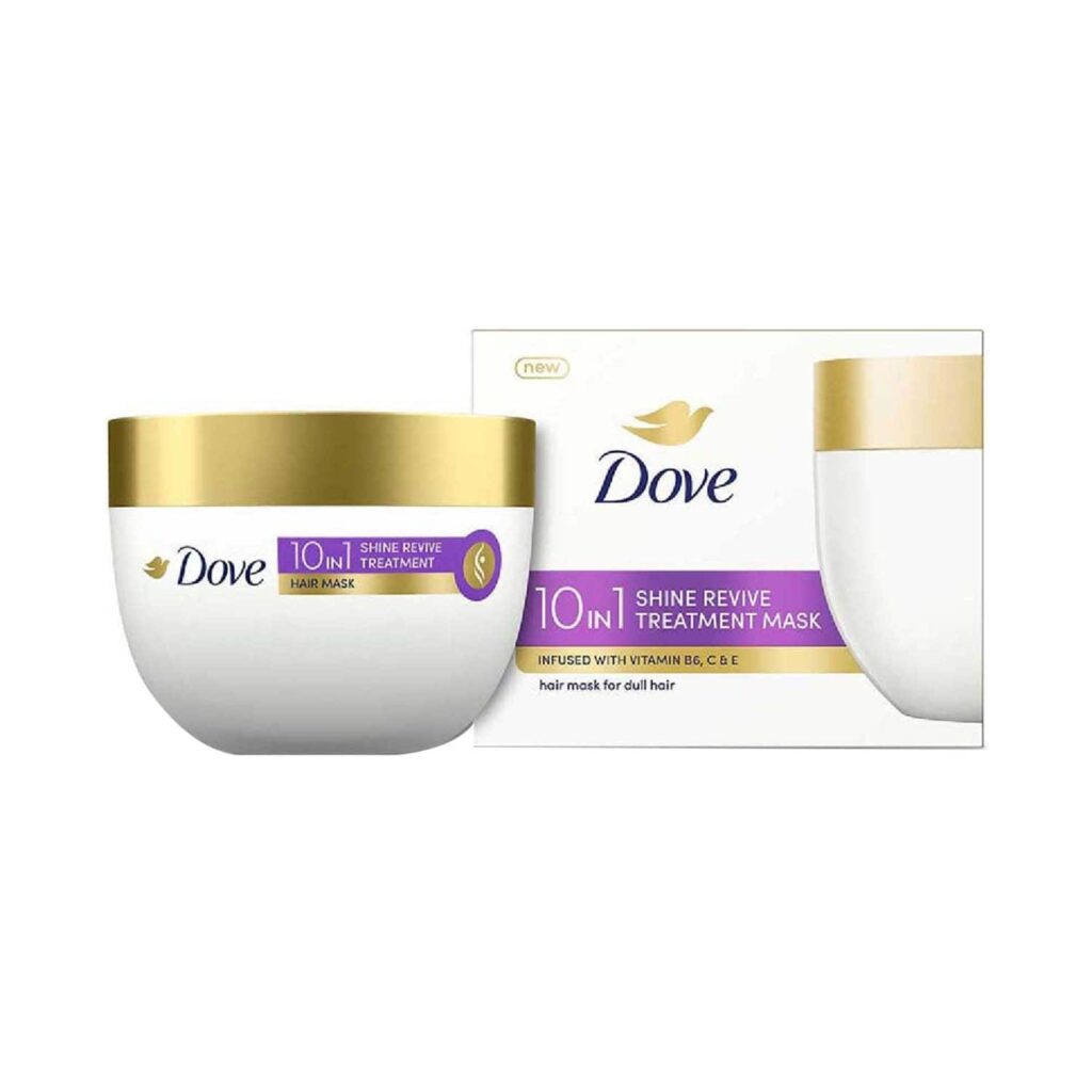 Dove 10-In-1 Shine Revive Treatment Hair Mask For Dull Hair (300 ml) - Dove