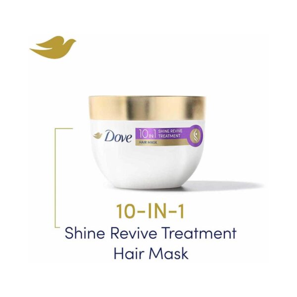 Dove 10-In-1 Shine Revive Treatment Hair Mask For Dull Hair (300 ml) - Dove