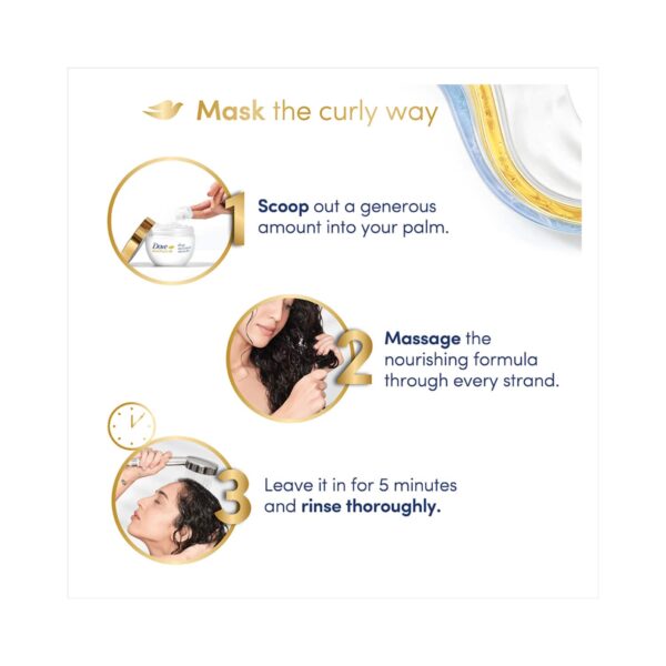 Dove Beautiful Curls Deep Moisture Miracle Hair Mask (300ml) - Dove