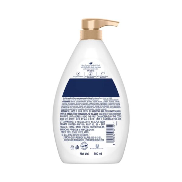 Dove Dryness Care Body Wash With Jojoba Oil (800ml) - Dove
