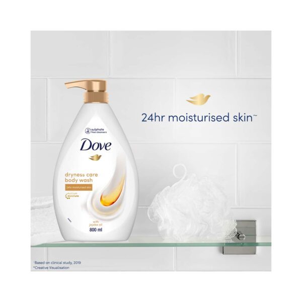 Dove Dryness Care Body Wash With Jojoba Oil (800ml) - Dove