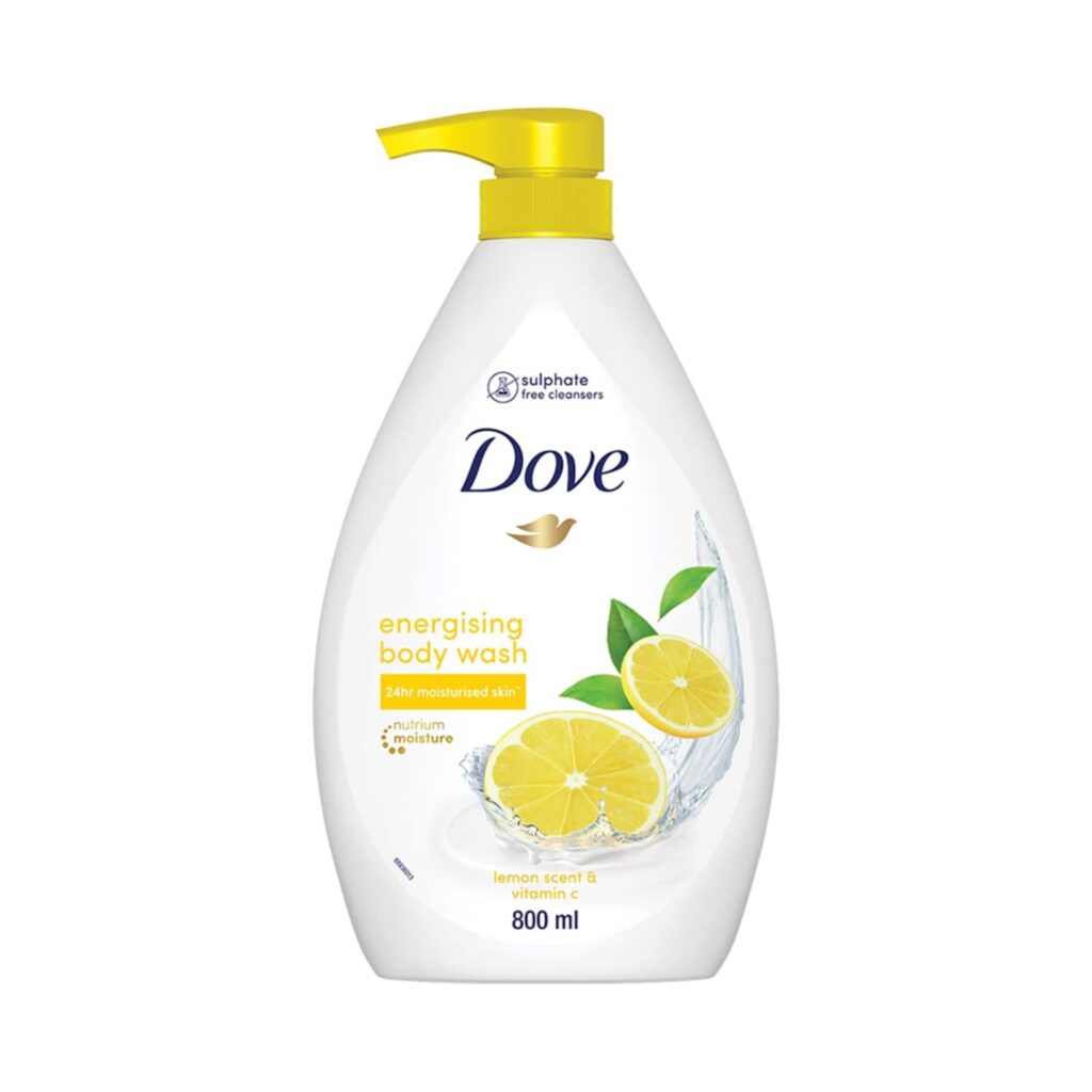 Dove Energizing Body Wash With Lemon Scent & Vitamin C (800ml) - Dove