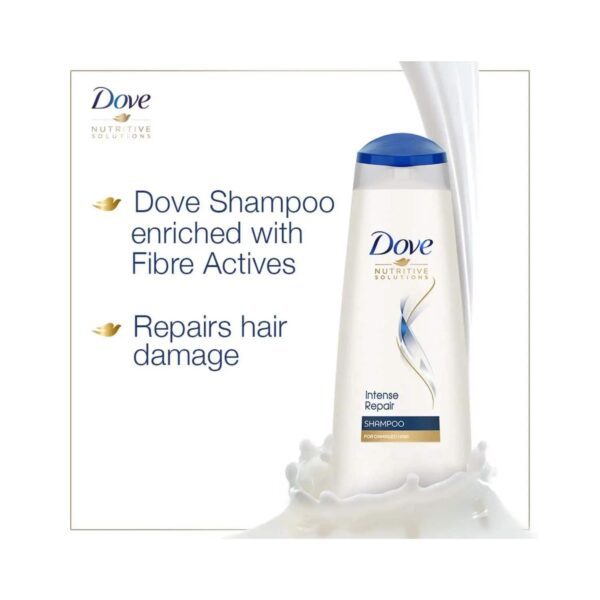 Dove Intense Repair Shampo + Intense Repair Conditioner + Shine Revive Treatment Hair Mask Combo - Dove