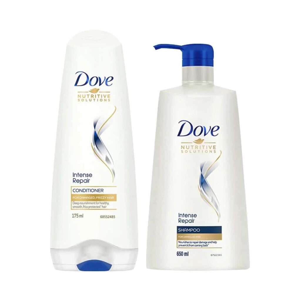 Dove Intense Repair Shampoo + Damage Solutions Intense Repair Conditioner Combo - Dove