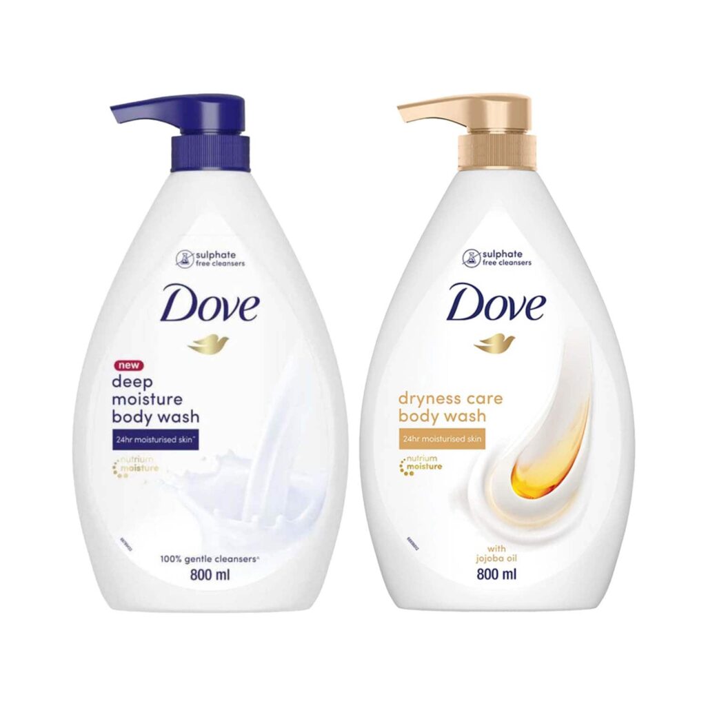 Dove Nourishing Body Wash Value Pack - Deep Moisture & Dryness Care Combo - Dove