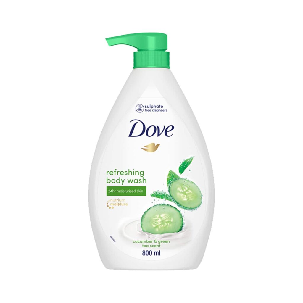 Dove Refreshing Body Wash With Cucumber & Green Tea Scent (800ml) - Dove