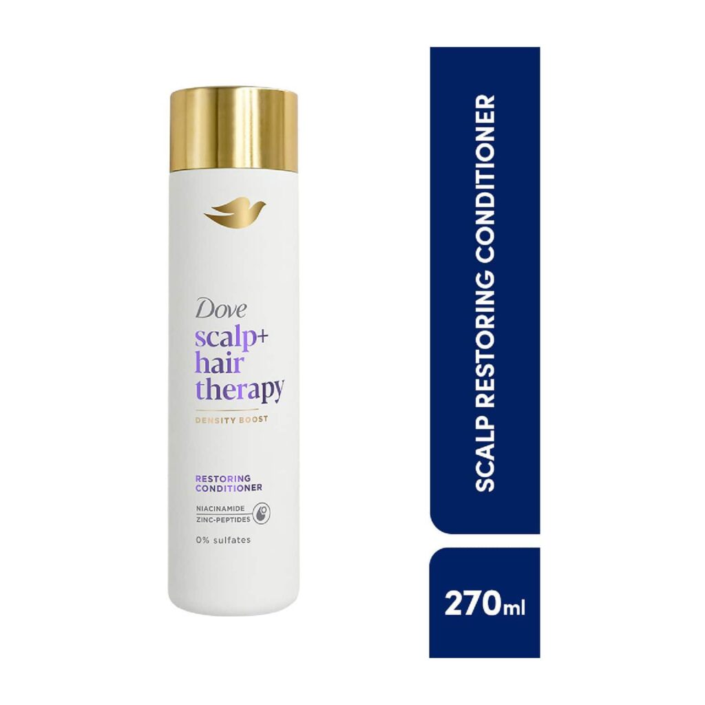 Dove Scalp + Hair Therapy Density Boost Restoring Conditioner- Niacinamide & Zinc-Peptides (270 ml) - Dove