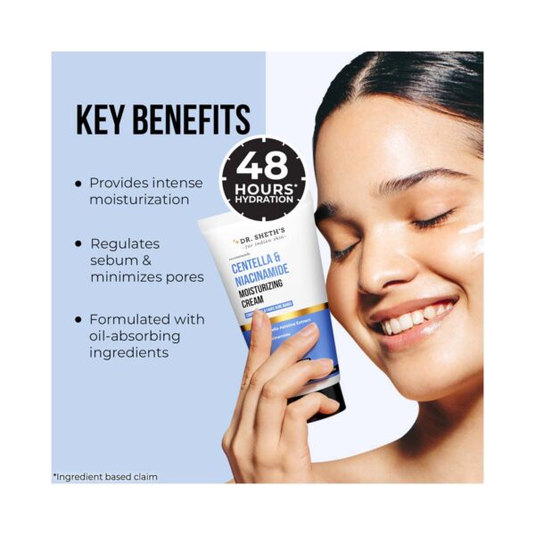 Dr. Sheth’s Centella And Niacinamide Moisturizing Cream (50 g) - Dr. Sheth's
