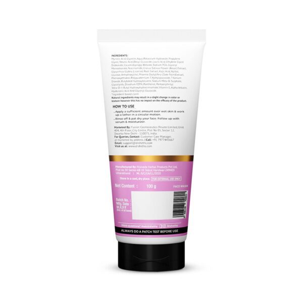 Dr. Sheth’s Kesar & Kojic Acid Facewash Pigmentation Free & Glowing Skin (100 g) - Dr. Sheth's