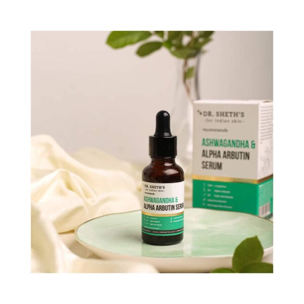 Dr. Sheth's Ashwagandha & Alpha Arbutin Serum (30ml) - Dr. Sheth's