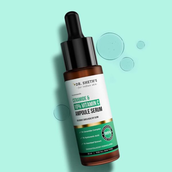 Dr. Sheth's Ceramide & 10% Vitamin C Ampoule Serum (30 ml) - Dr. Sheth's