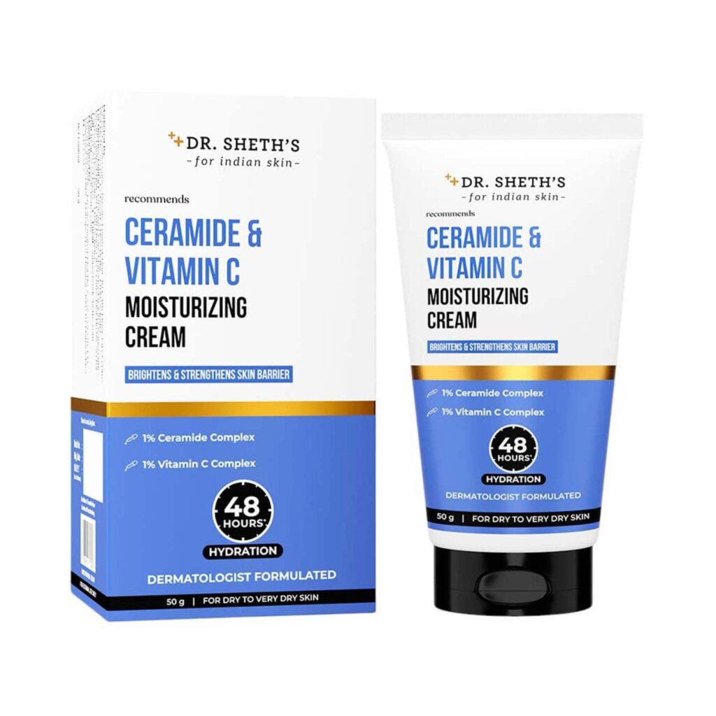 Dr. Sheth's Ceramide & Vitamin C Moisturizing Cream (50 g) - Dr. Sheth's