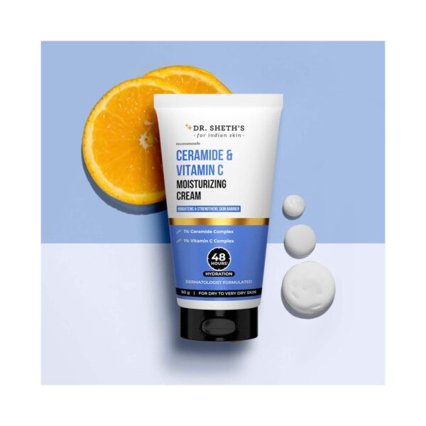 Dr. Sheth's Ceramide & Vitamin C Moisturizing Cream (50 g) - Dr. Sheth's