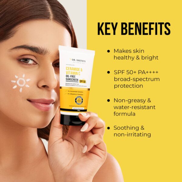 Dr. Sheth's Ceramide & Vitamin C Oil Free Sunscreen (50 g) - Dr. Sheth's