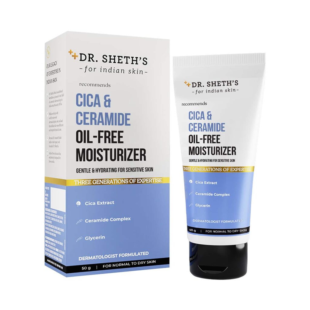Dr. Sheth's Cica & Ceramide Oil Free Moisturizer (50g) - Dr. Sheth's