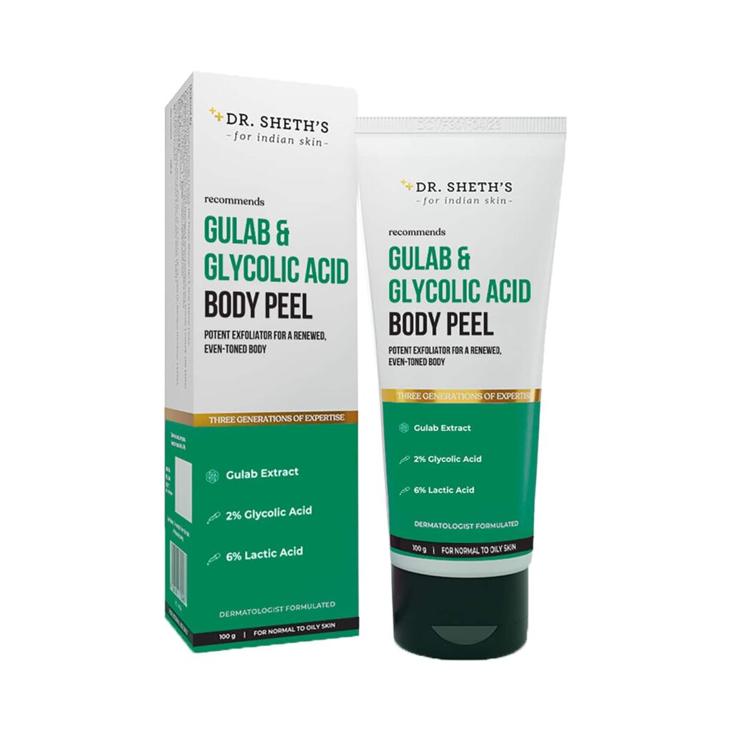 Dr. Sheth's Gulab & Glycolic Acid Body Peel (100g) - Dr. Sheth's