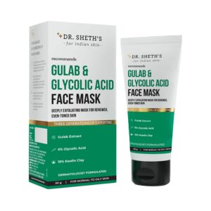 Dr. Sheth's Gulab & Glycolic Acid Face Mask (50g) - Dr. Sheth's