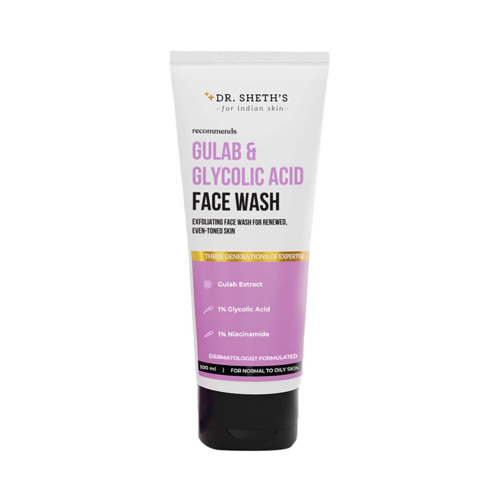 Dr. Sheth's Gulab & Glycolic Acid Face Wash (100g) - Dr. Sheth's