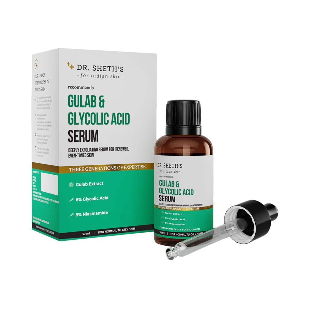 Dr. Sheth's Gulab & Glycolic Acid Serum (30ml) - Dr. Sheth's