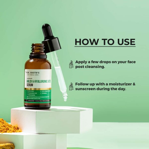 Dr. Sheth's Haldi & Hyaluronic Acid Serum (30ml) - Dr. Sheth's