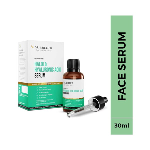Dr. Sheth's Haldi & Hyaluronic Acid Serum (30ml) - Dr. Sheth's