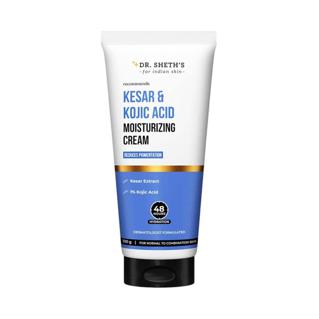 Dr. Sheth's Kesar & Kojic Acid Moisturizing Cream (100 g) - Dr. Sheth's