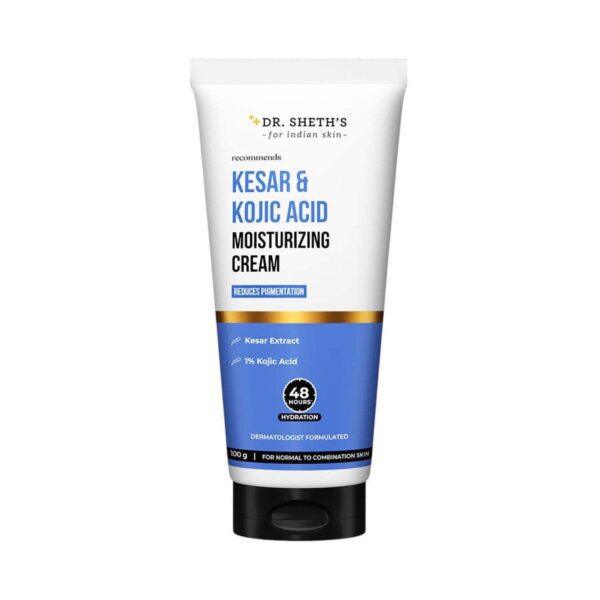 Dr. Sheth's Kesar & Kojic Acid Moisturizing Cream (100 g) - Dr. Sheth's