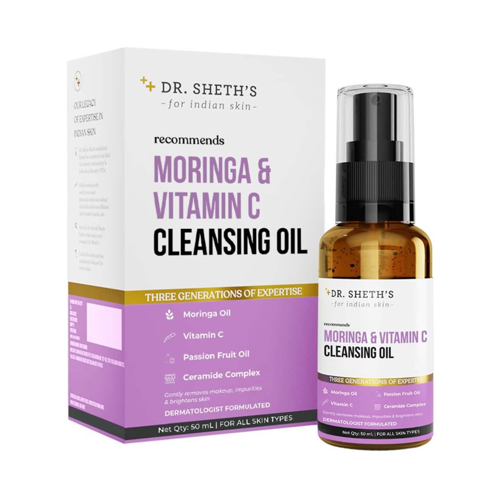 Dr. Sheth's Moringa & Vitamin C Cleansing Oil (50ml) - Dr. Sheth's