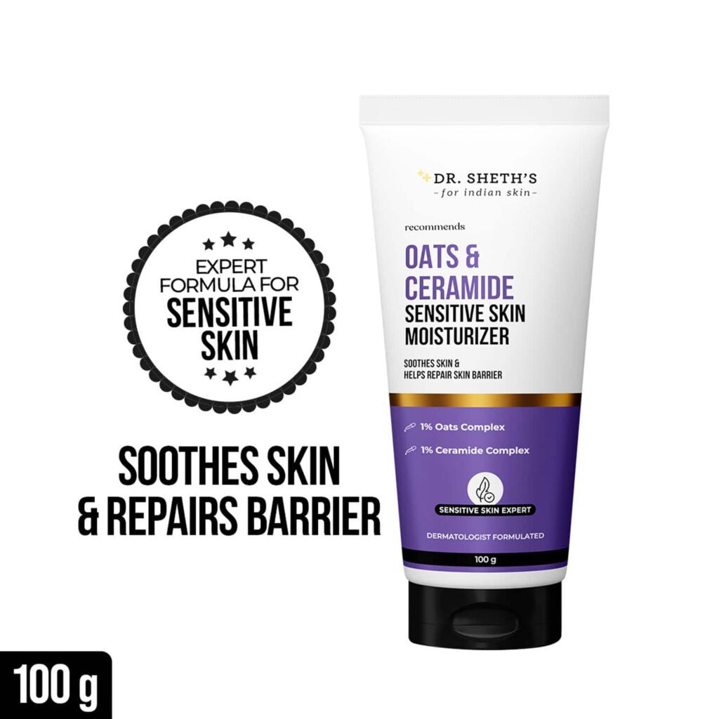 Dr. Sheth's Oat & Ceramide Sensitive Skin Moisturizer (100 g) - Dr. Sheth's