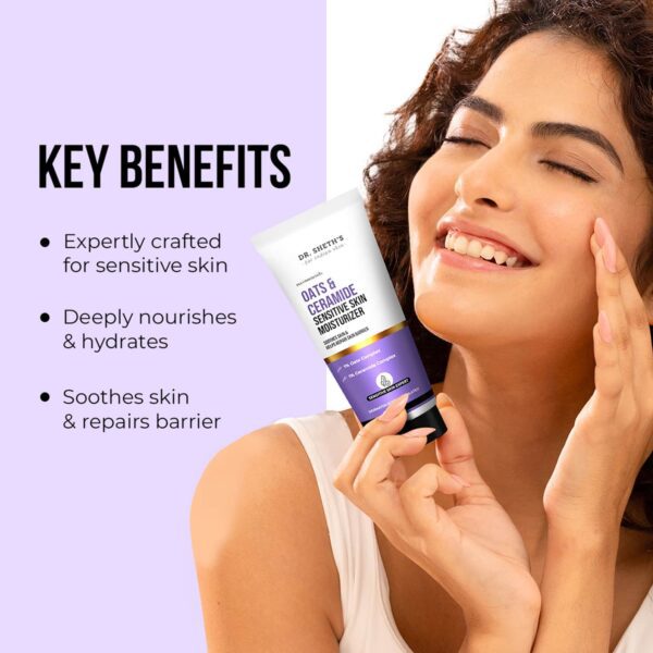 Dr. Sheth's Oat & Ceramide Sensitive Skin Moisturizer (100 g) - Dr. Sheth's