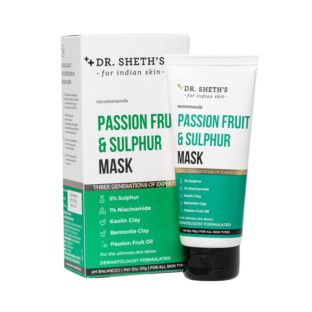 Dr. Sheth's Passion Fruit & Sulphur Mask (50g) - Dr. Sheth's