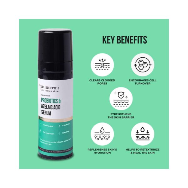 Dr. Sheth's Probiotics & Azelaic Acid Serum (30ml) - Dr. Sheth's
