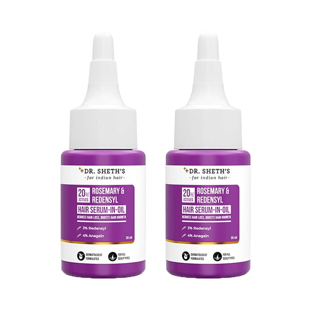 Dr. Sheth's Rosemary & Redensyl Hair Serum-In-Oil - Pack of 2 Combo - Dr. Sheth's