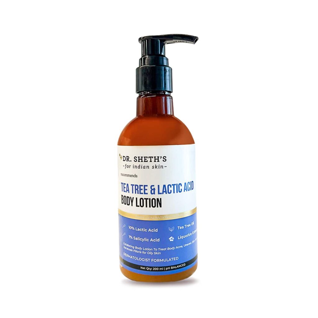 Dr. Sheth's Tea Tree & Lactic Acid Body Lotion (200ml) - Dr. Sheth's