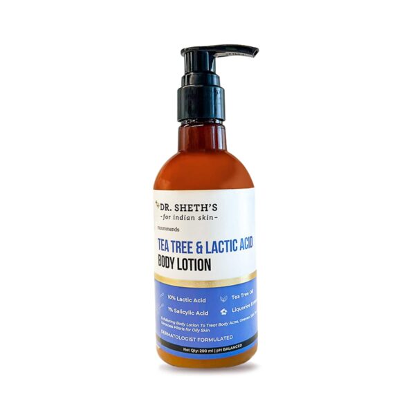 Dr. Sheth's Tea Tree & Lactic Acid Body Lotion (200ml) - Dr. Sheth's