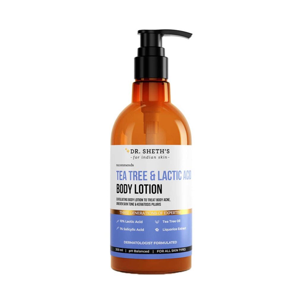 Dr. Sheth's Tea Tree & Lactic Acid Body Lotion (300 ml) - Dr. Sheth's
