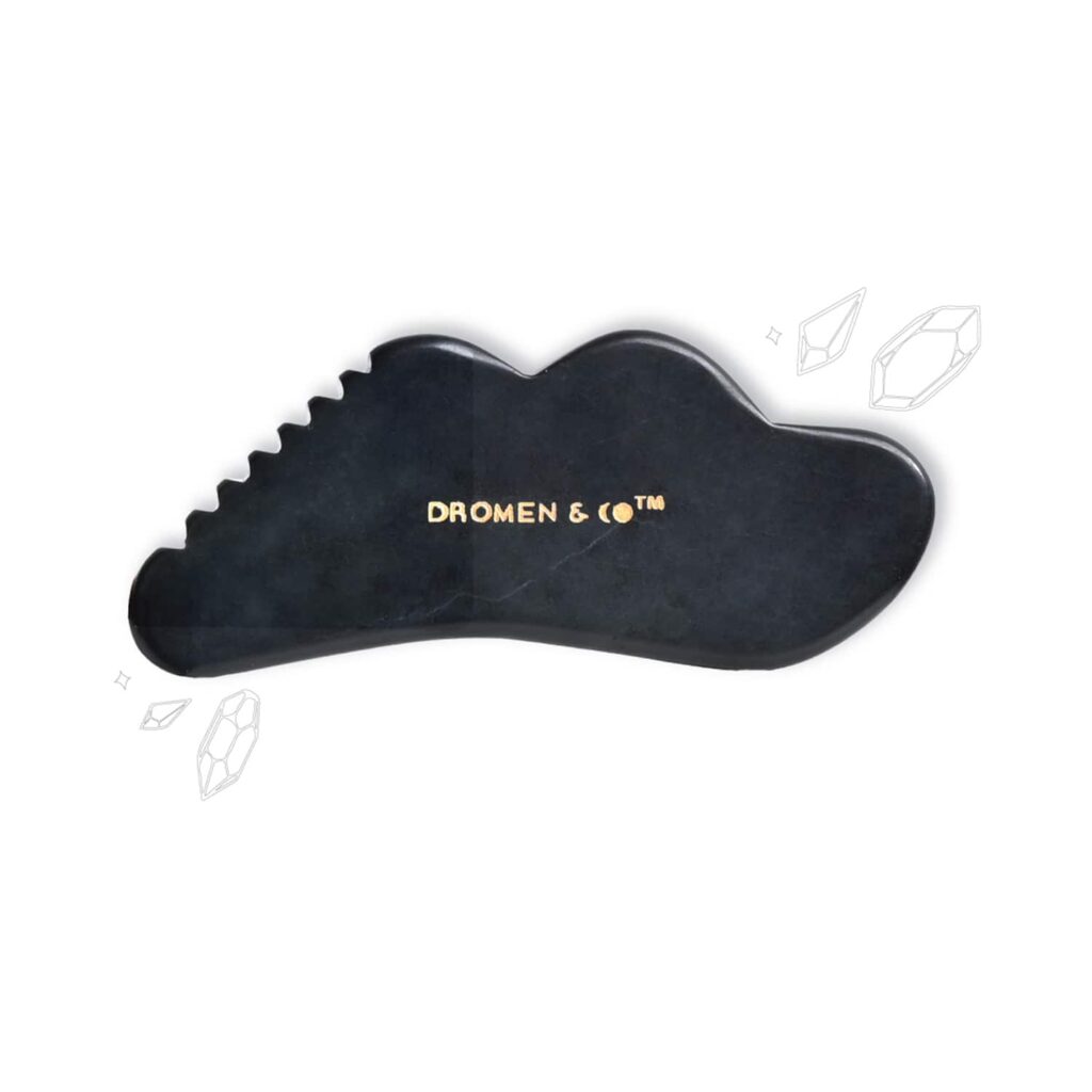 DROMEN & CO Black Obsidian Gua Sha Stone - DROMEN & CO