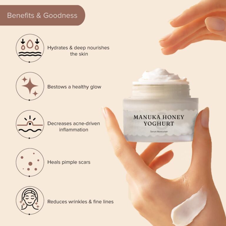DROMEN & CO Manuka Honey & Yoghurt Serum Moisturiser (50g) - DROMEN & CO