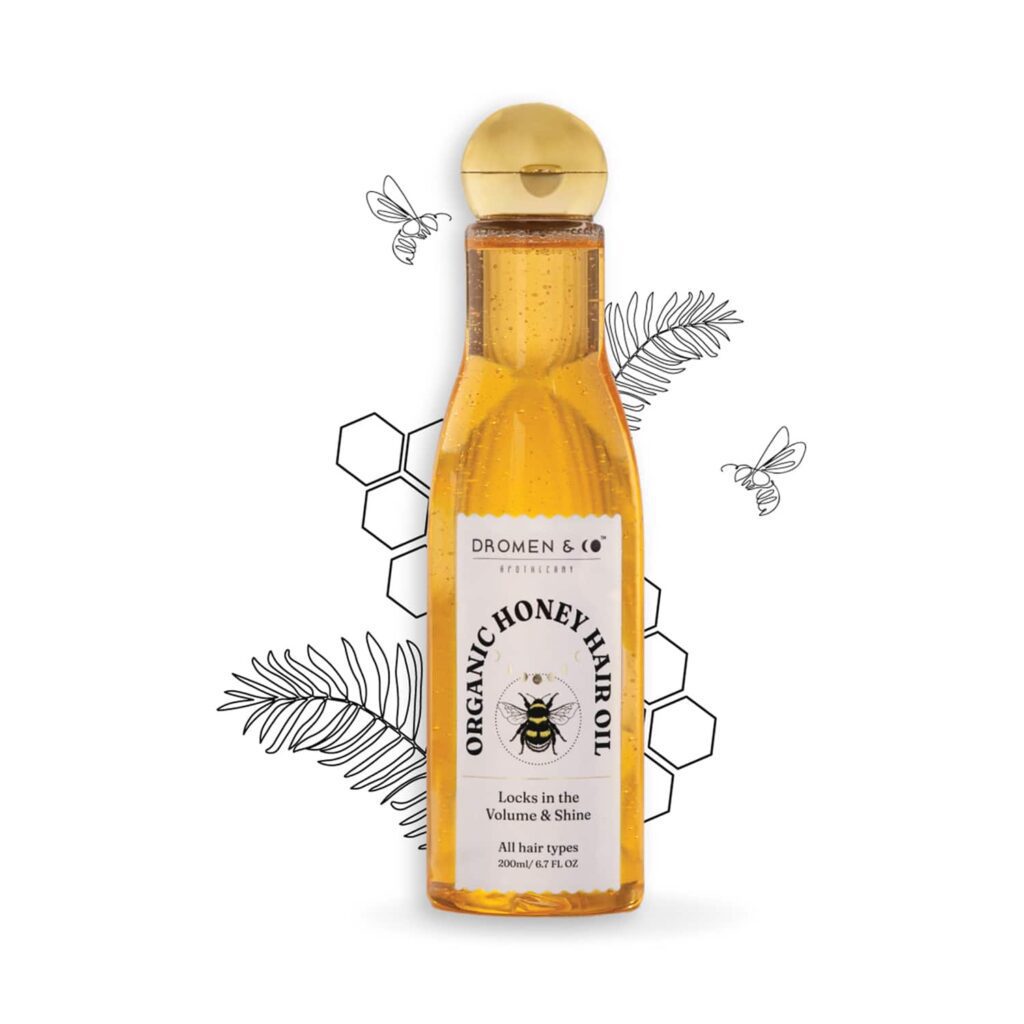 DROMEN & CO Organic Honey Hair Oil (200ml) - DROMEN & CO