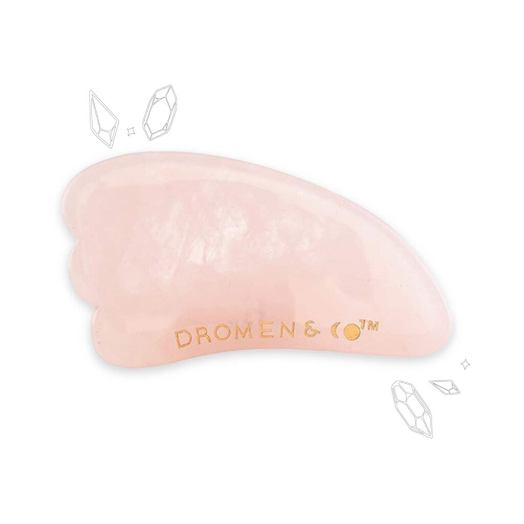 DROMEN & CO Rose Quartz Gua Sha Stone - DROMEN & CO